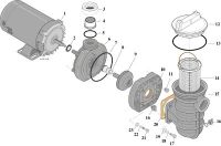 JWP 1 H.P. Pump Replacement Parts